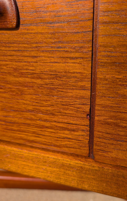 Mid Century English Modern X Base Credenza by Beithcraft
