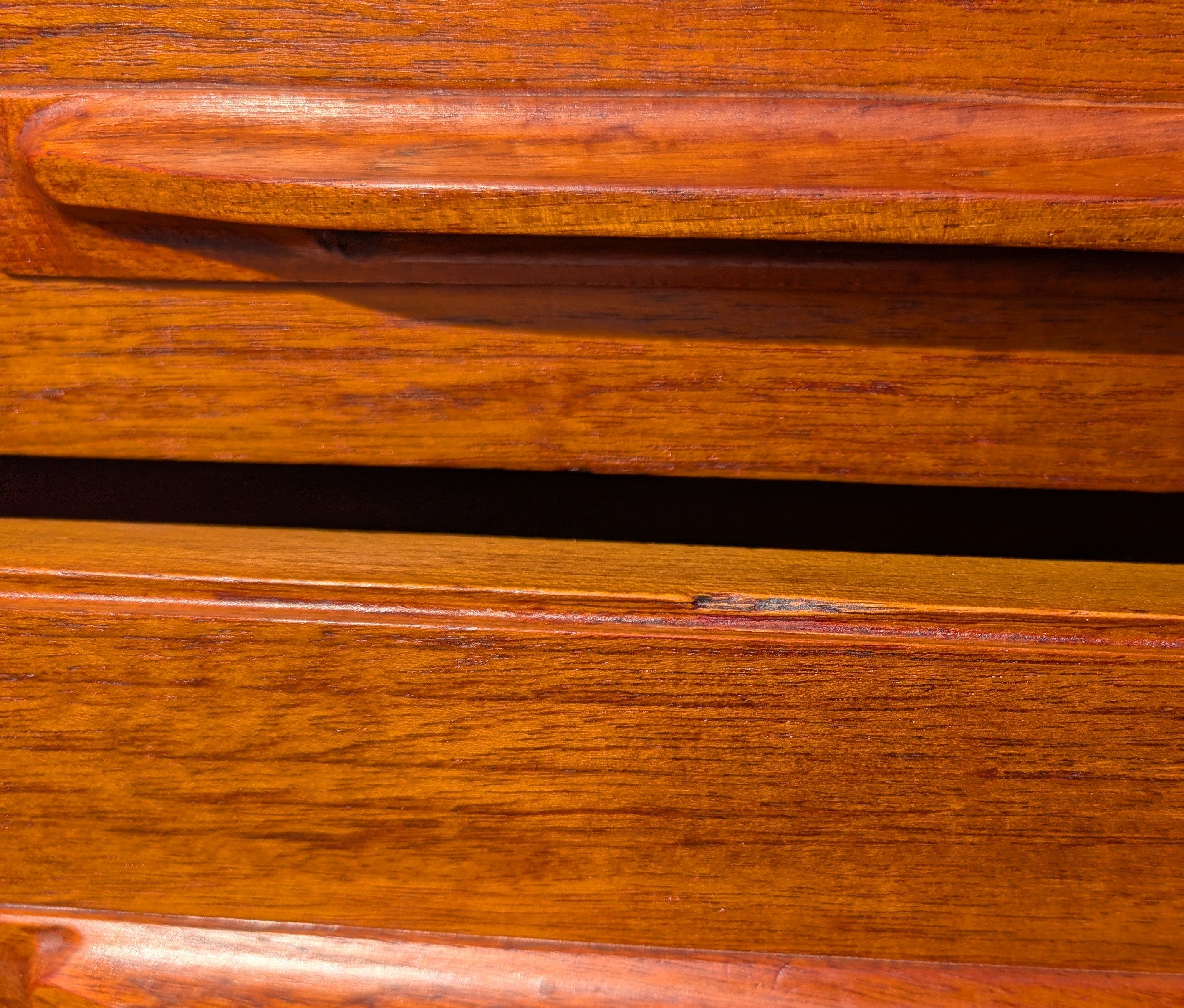 Mid Century English Modern X Base Credenza by Beithcraft