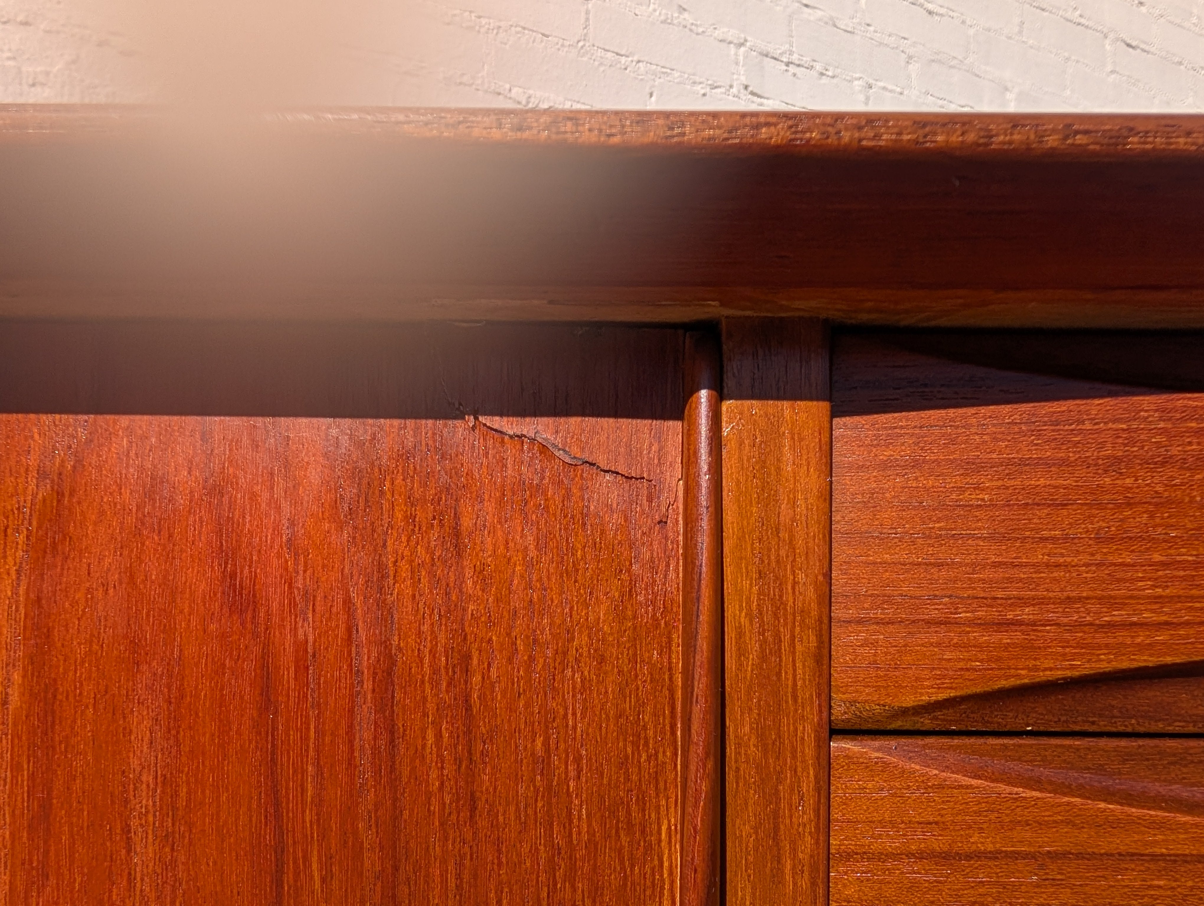 Mid Century Danish Modern Dyrland Teak Credenza by Arne Vodder