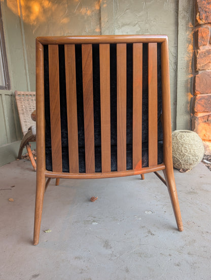Mid Century Modern Solid Wood Lounge Chair