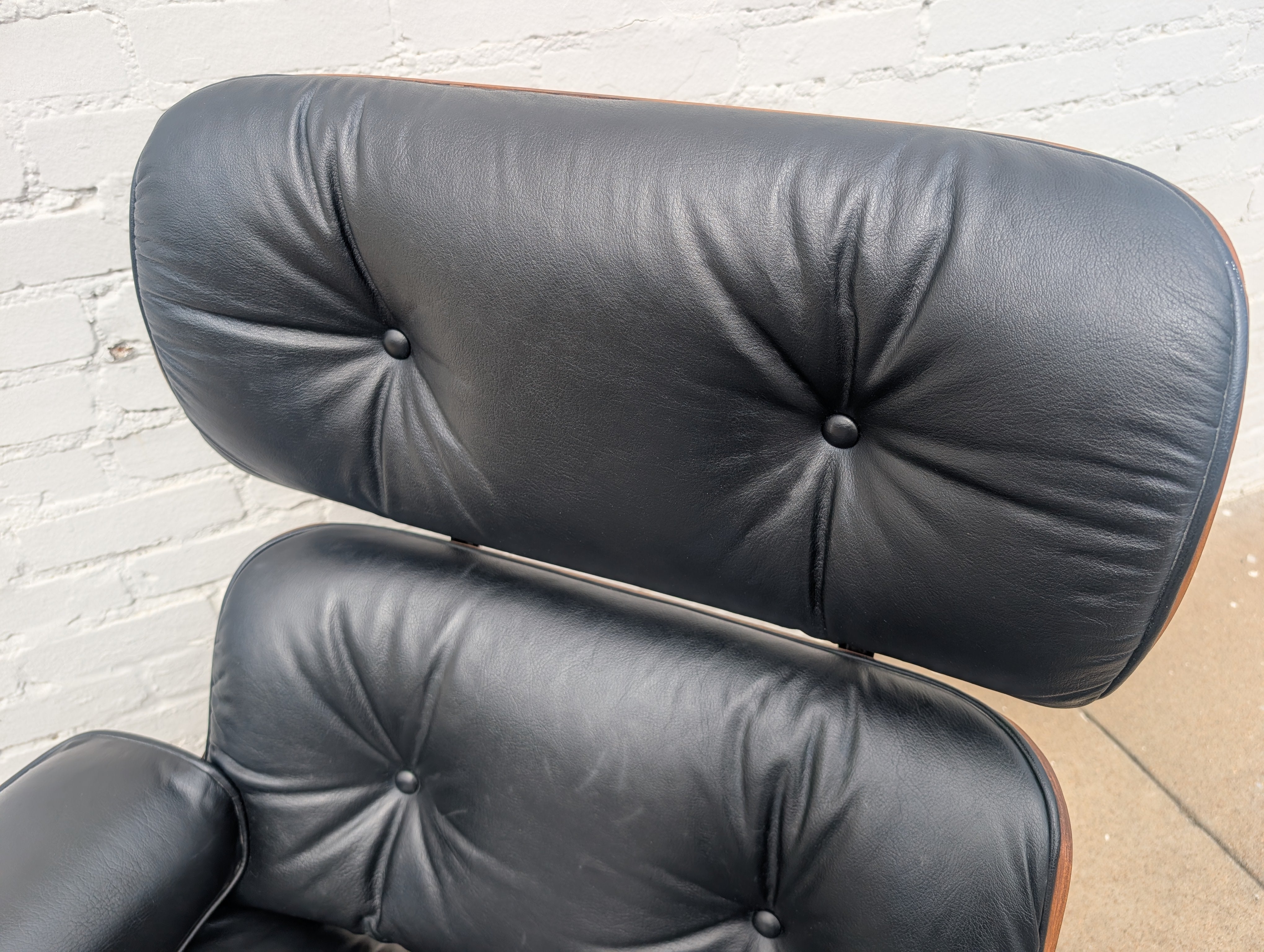 Mid Century Modern Eames Style Lounger and Ottoman by Selig