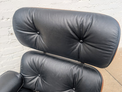 Mid Century Modern Eames Style Lounger and Ottoman by Selig