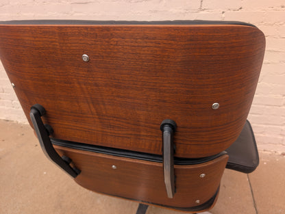 Mid Century Modern Eames Style Lounger and Ottoman by Selig