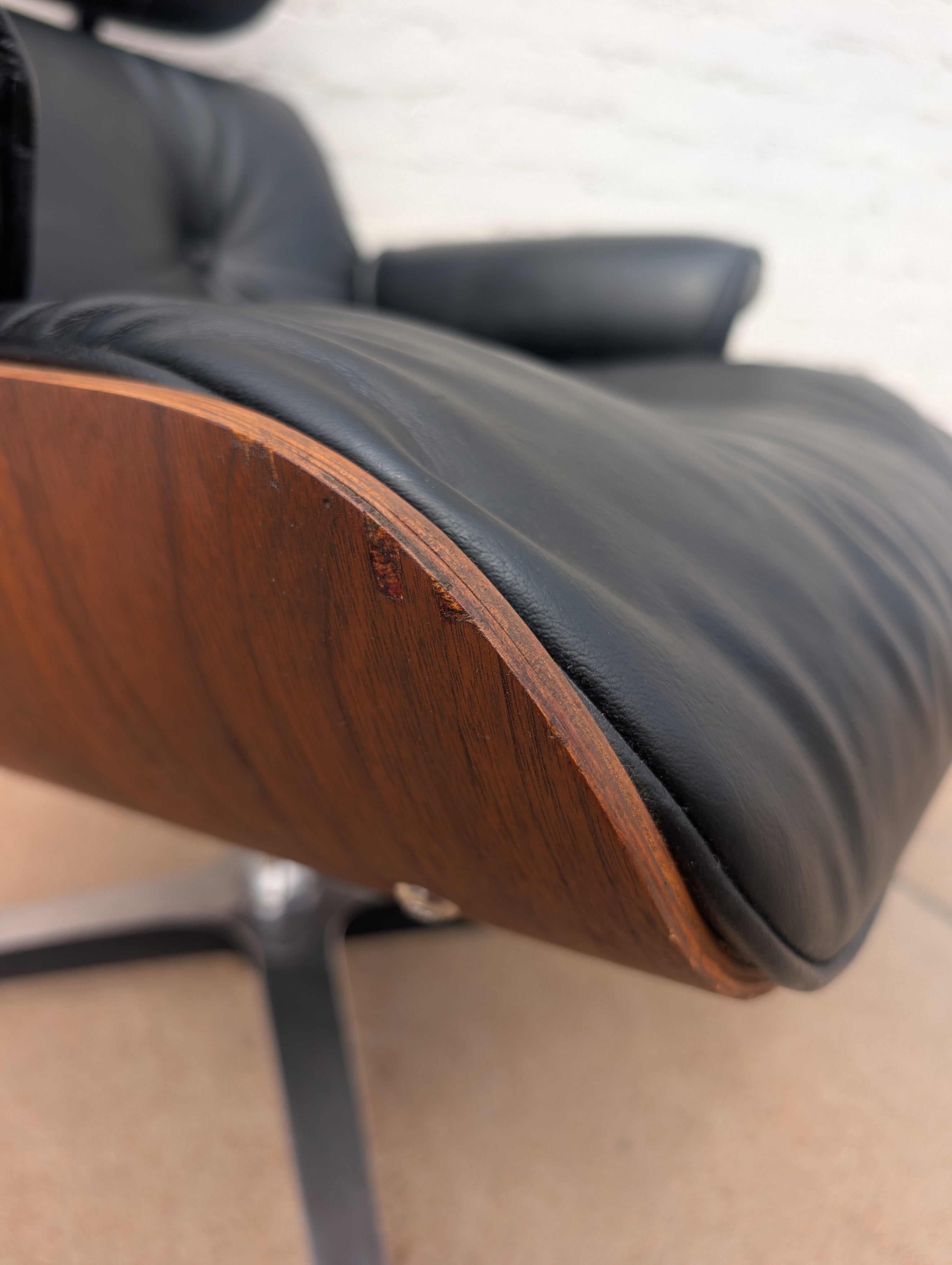 Mid Century Modern Eames Style Lounger and Ottoman by Selig