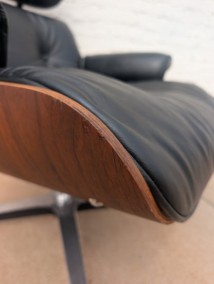 Mid Century Modern Eames Style Lounger and Ottoman by Selig