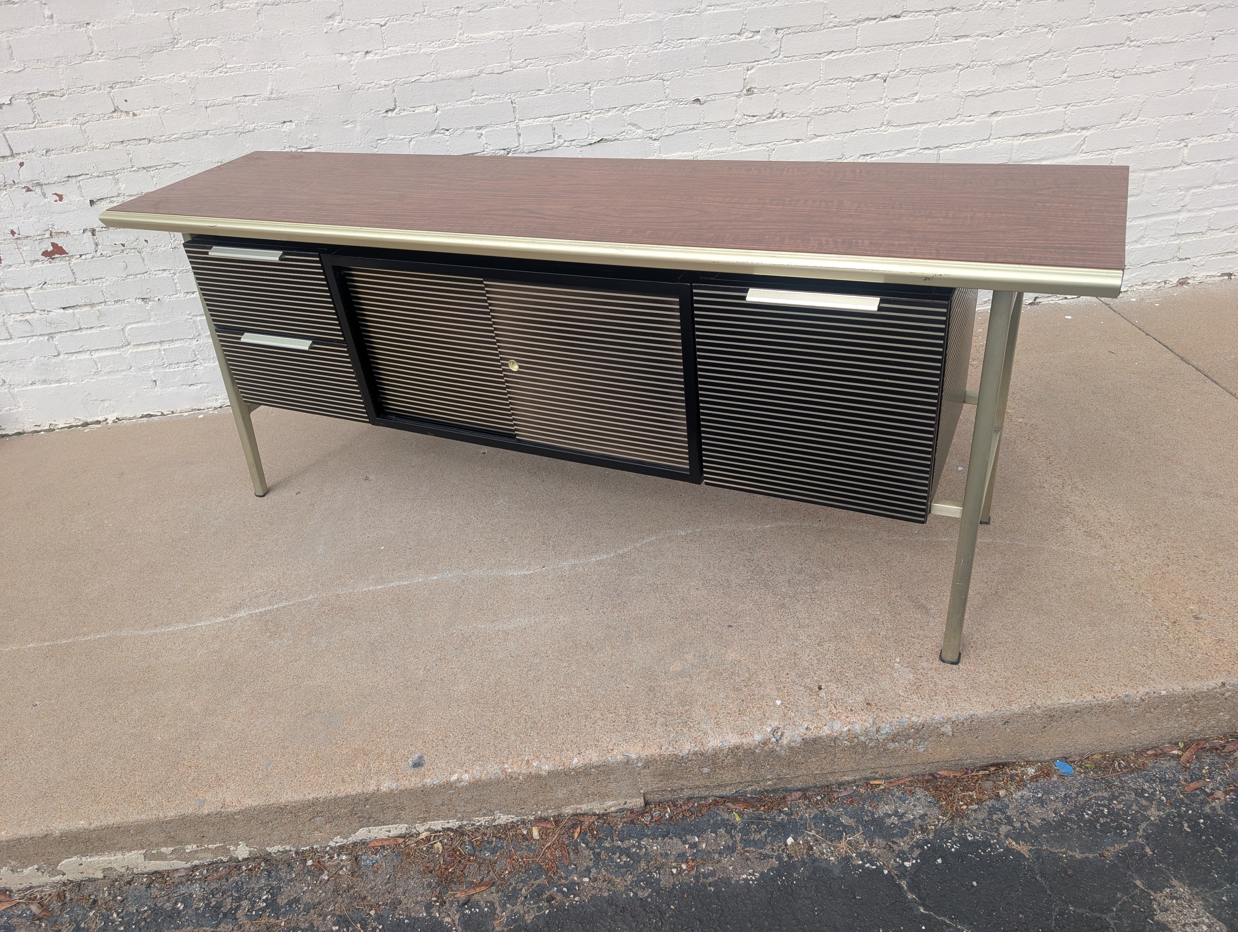 Mid Century Modern Gordon Bunshaft Italic Styling GF Studios Credenza