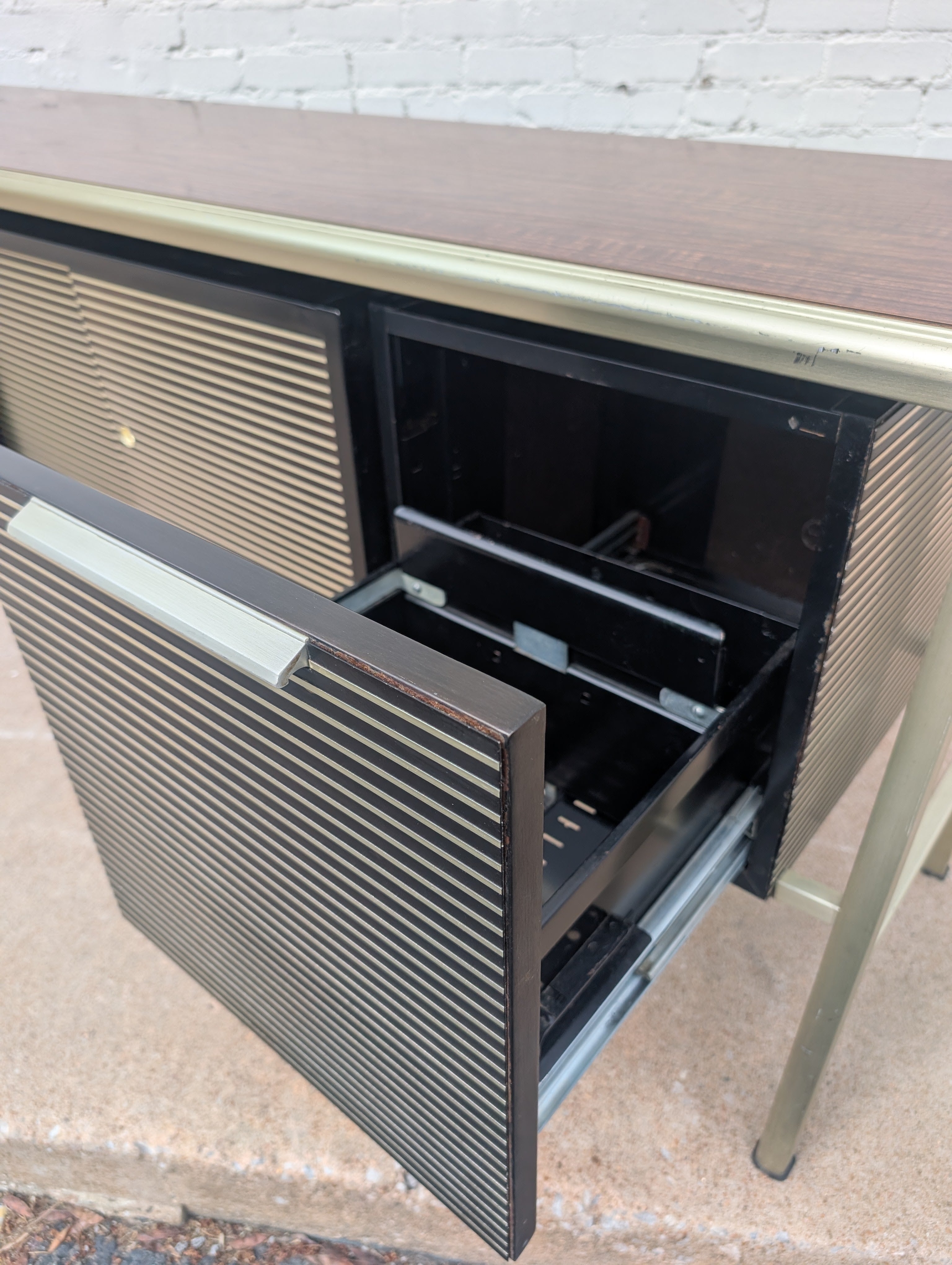 Mid Century Modern Gordon Bunshaft Italic Styling GF Studios Credenza