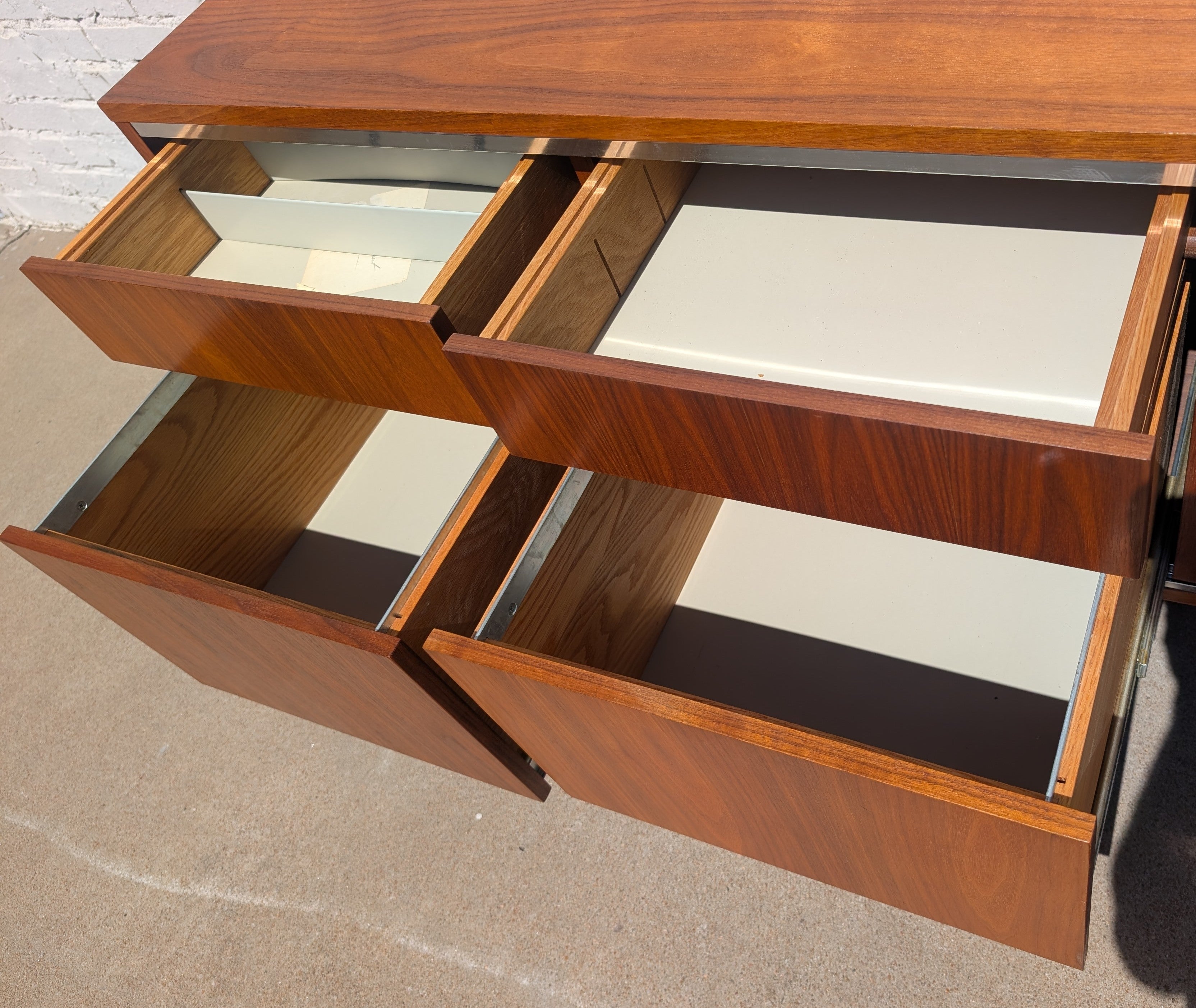 Mid Century Modern Herman Miller Walnut Credenza