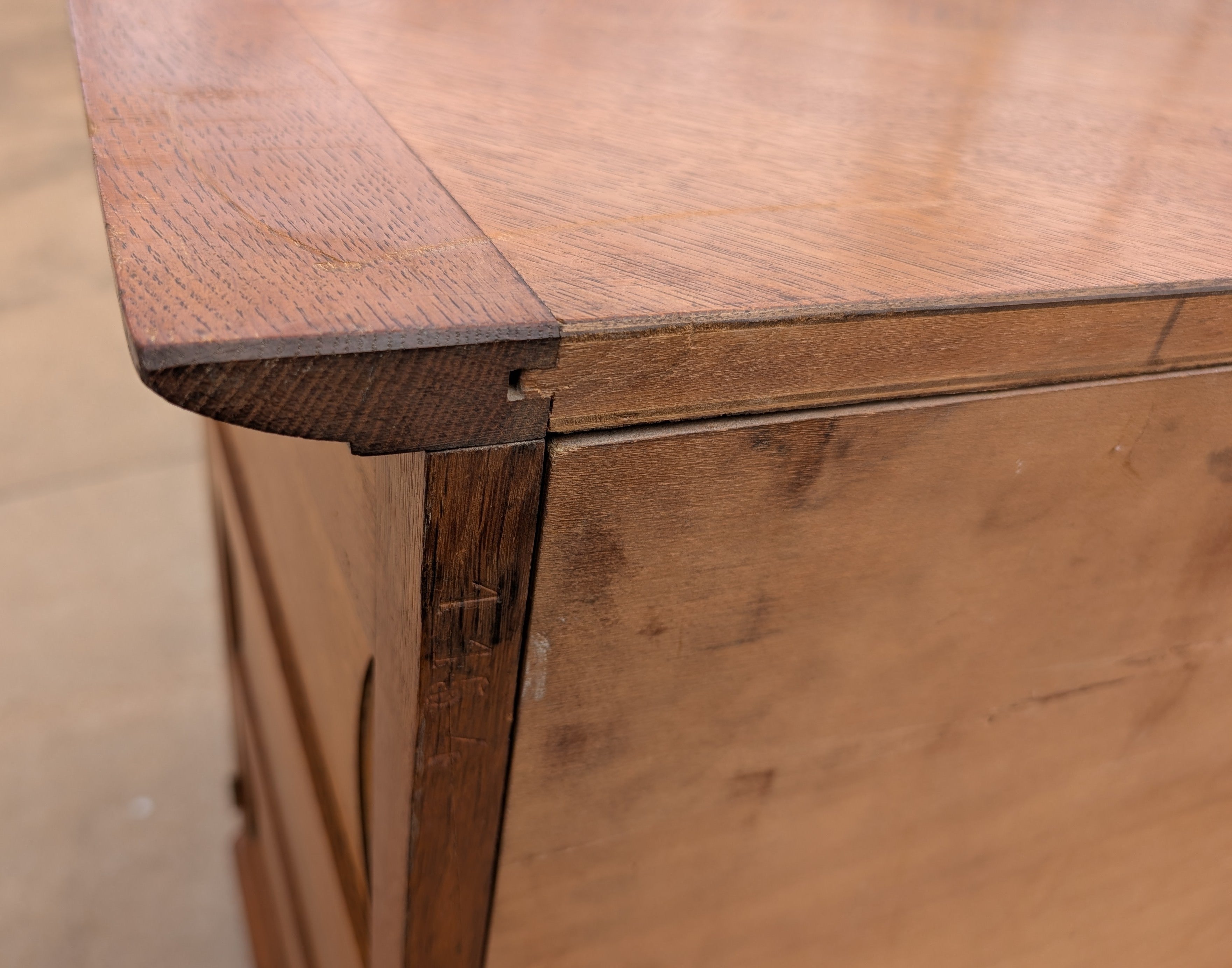 French Modern 1940s Oak Sideboard