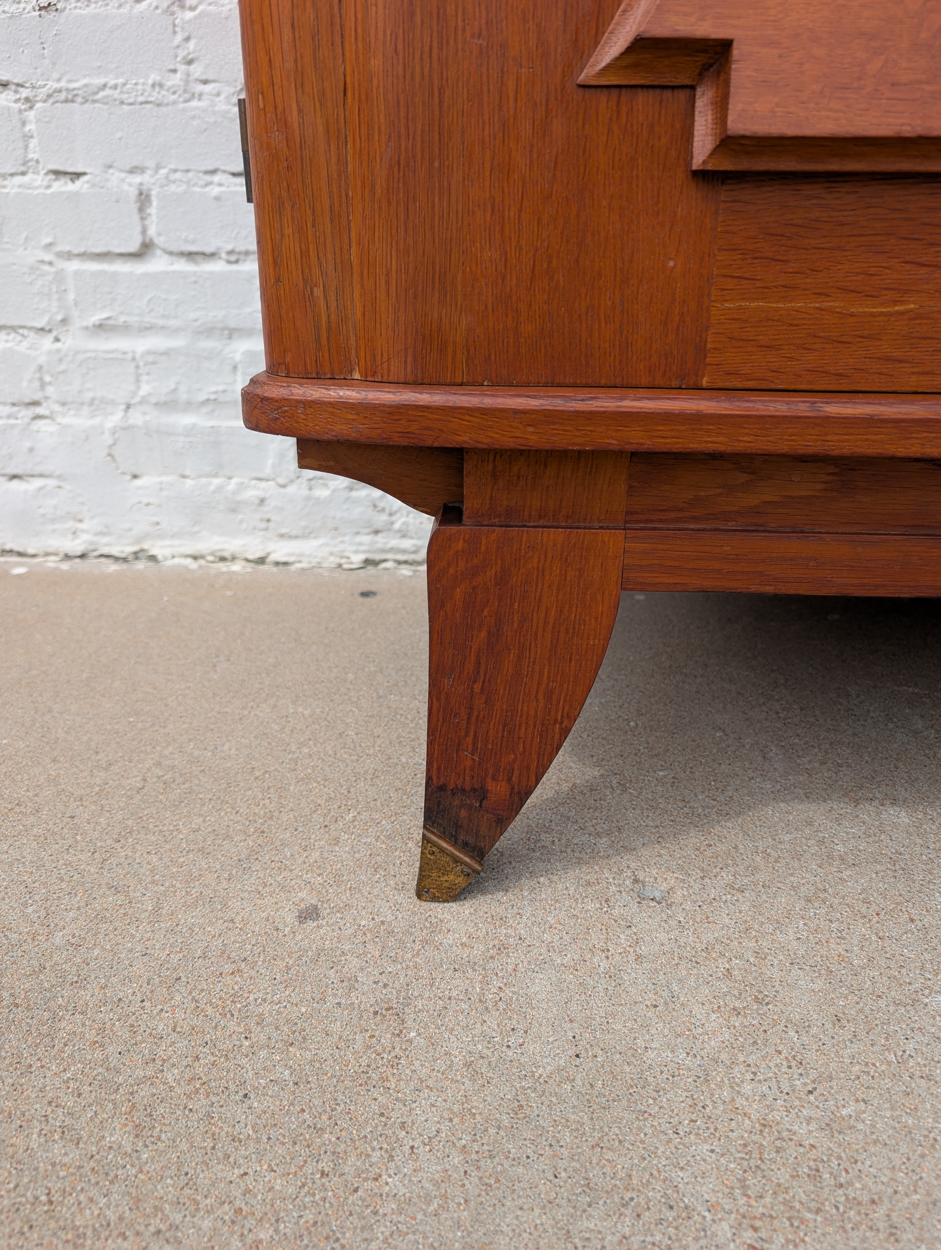 French Modern 1940s Oak Sideboard