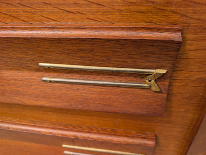 French Modern 1940s Oak Sideboard