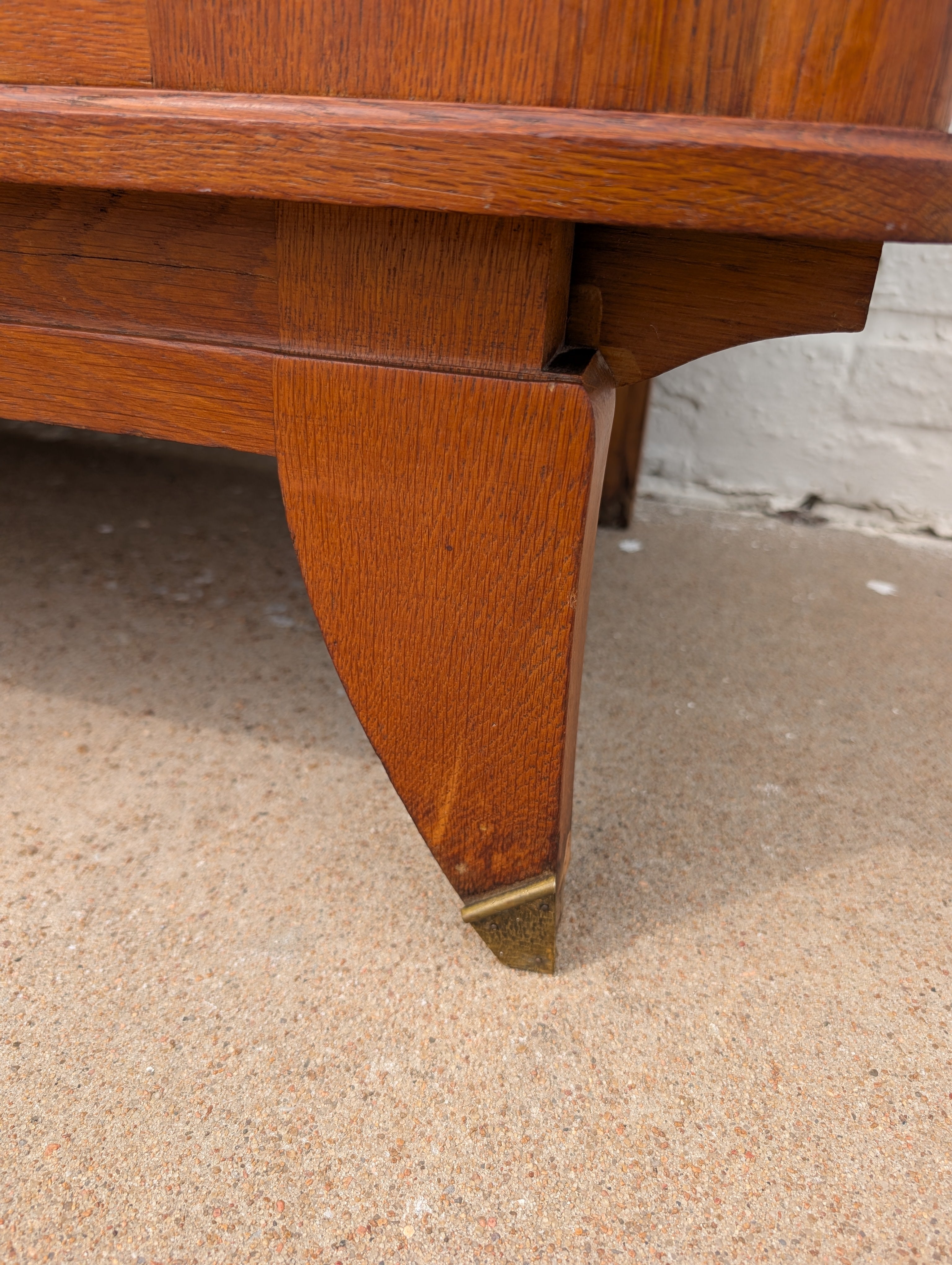 French Modern 1940s Oak Sideboard