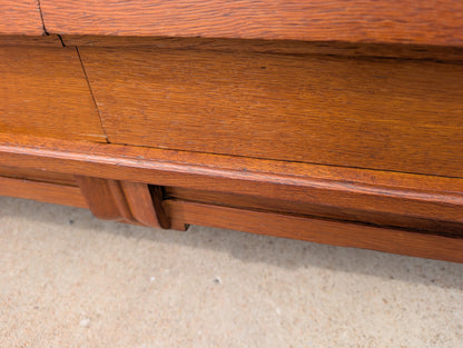 French Modern 1940s Oak Sideboard