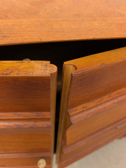 French Modern 1940s Oak Sideboard