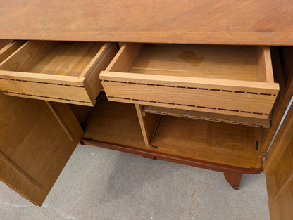 French Modern 1940s Oak Sideboard