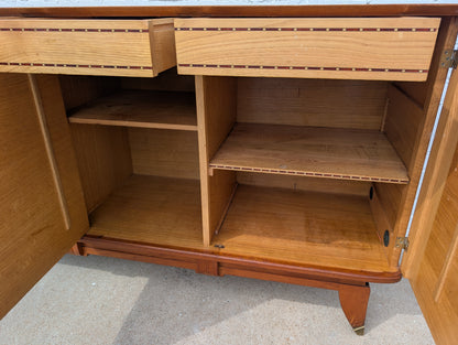 French Modern 1940s Oak Sideboard