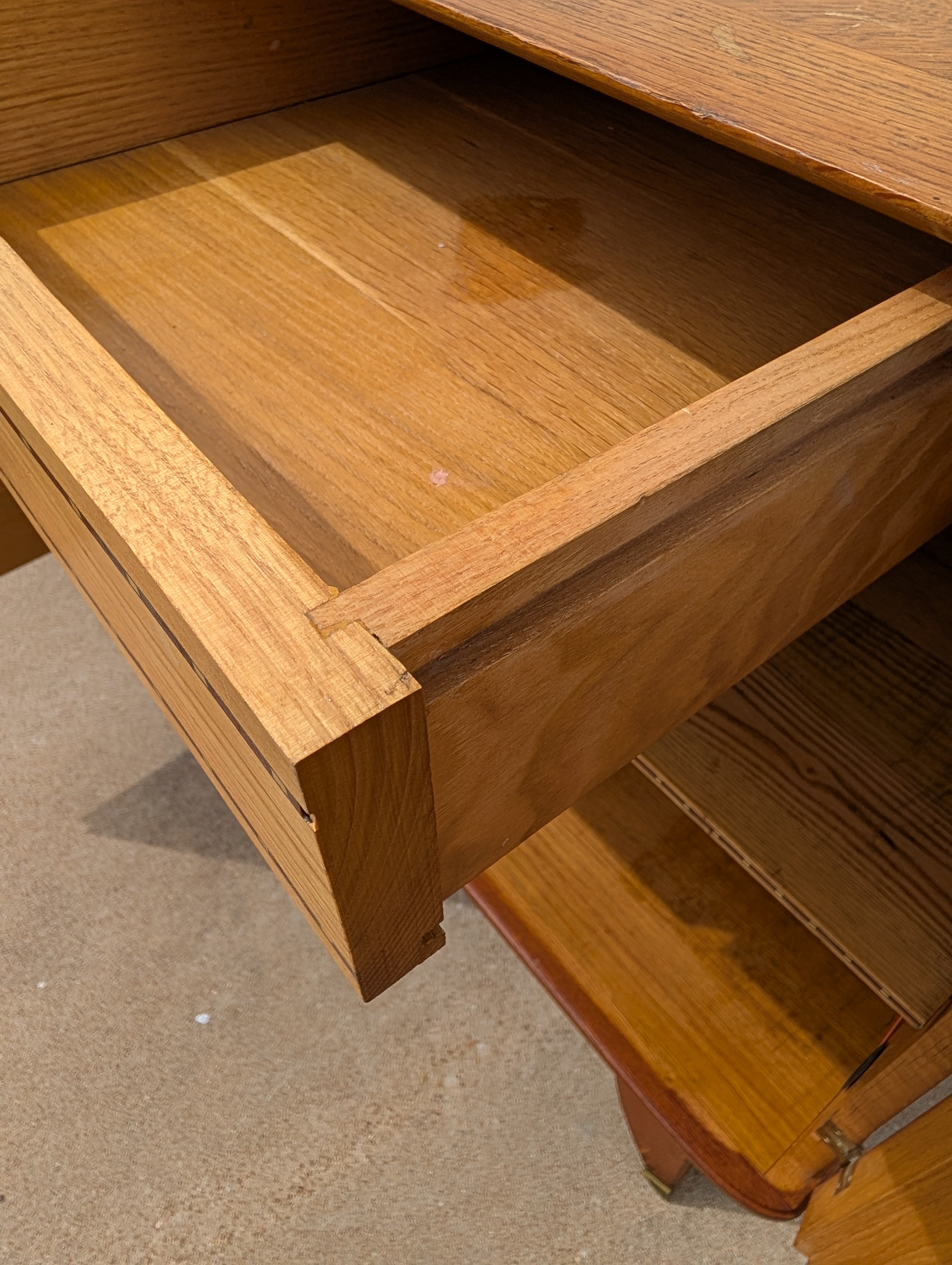 French Modern 1940s Oak Sideboard