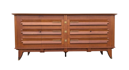 French Modern 1940s Oak Sideboard