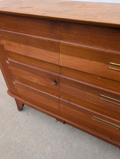 French Modern 1940s Oak Sideboard