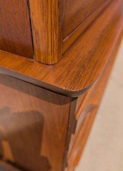 Mid Century Modern Sculptural Walnut Dresser by United