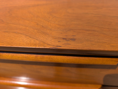 Mid Century Modern Sculptural Walnut Dresser by United