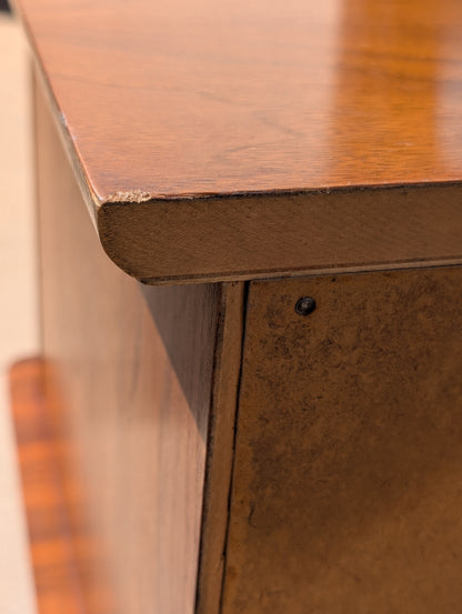 Mid Century Modern Sculptural Walnut Dresser by United