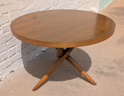Mid Century Modern Widdicomb Walnut Side Table by T H Robsjohn Gibbings