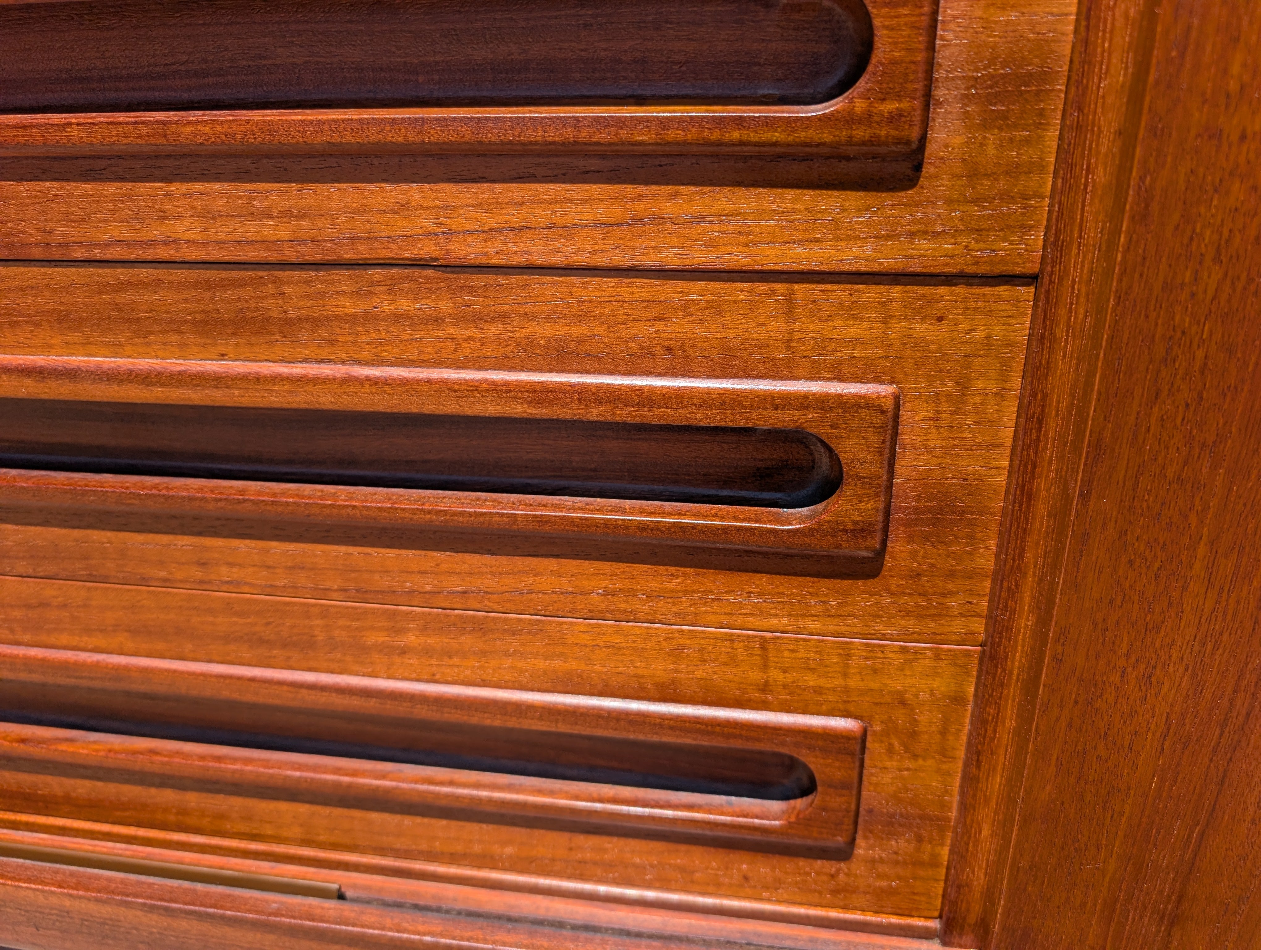 Mid Century Danish Modern Teak Credenza Attributed to Johannes Andersen