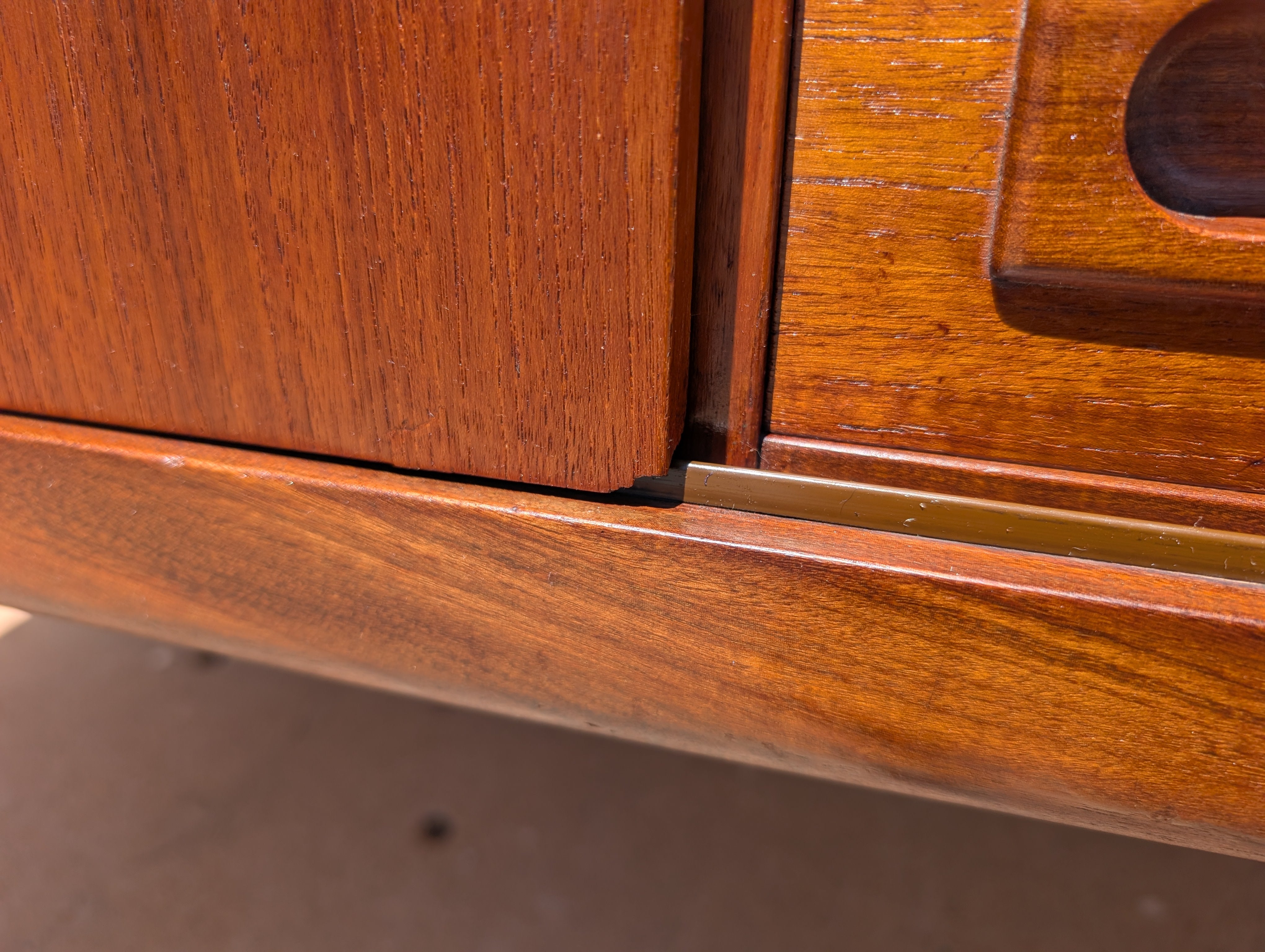 Mid Century Danish Modern Teak Credenza Attributed to Johannes Andersen