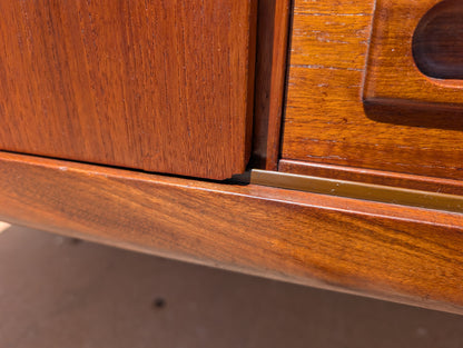 Mid Century Danish Modern Teak Credenza Attributed to Johannes Andersen