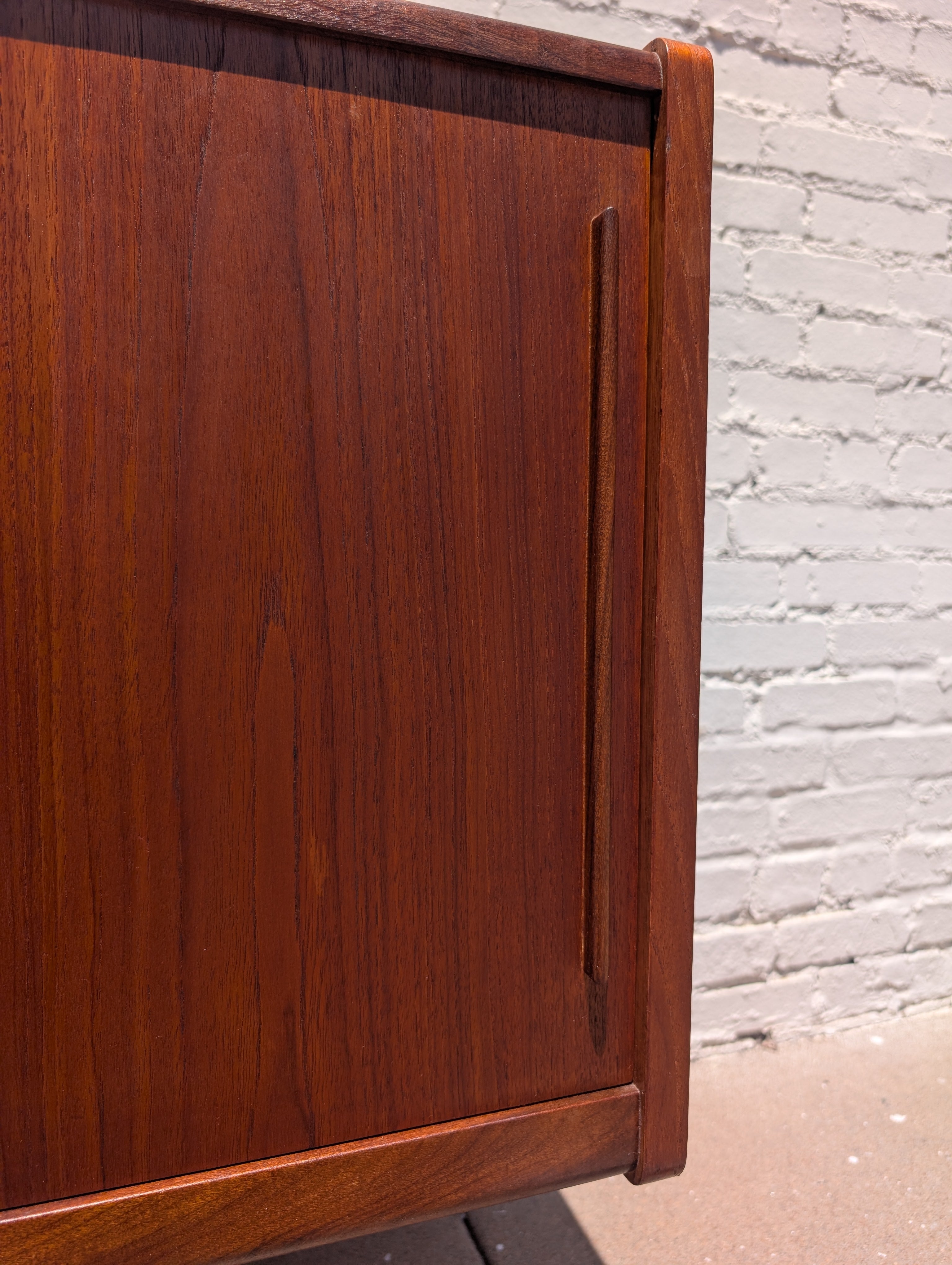 Mid Century Danish Modern Teak Credenza Attributed to Johannes Andersen