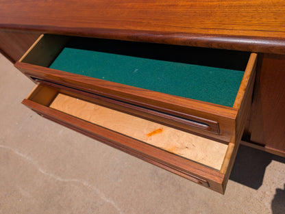 Mid Century Danish Modern Teak Credenza Attributed to Johannes Andersen