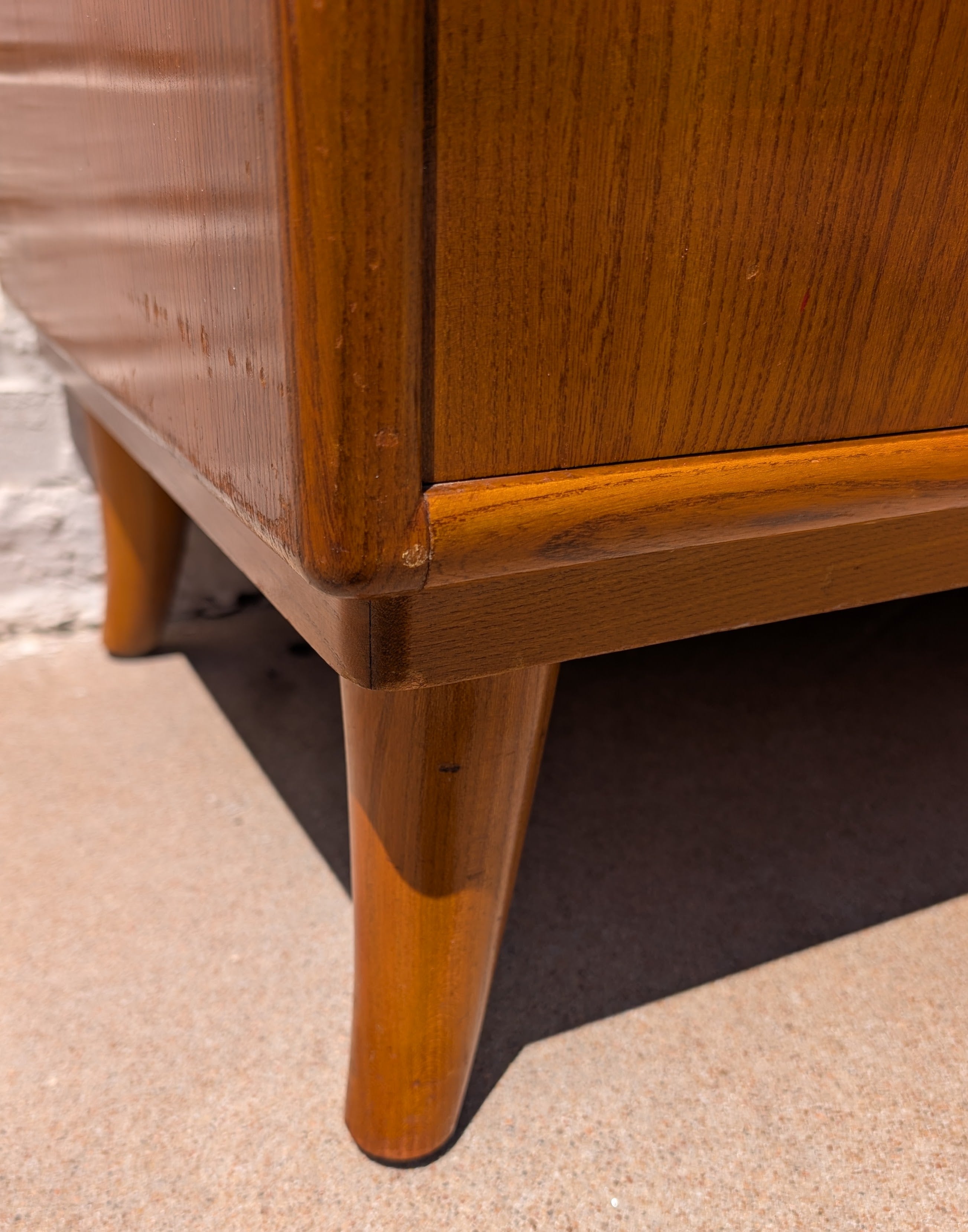 Swedish Oak and Elm Modern Sideboard