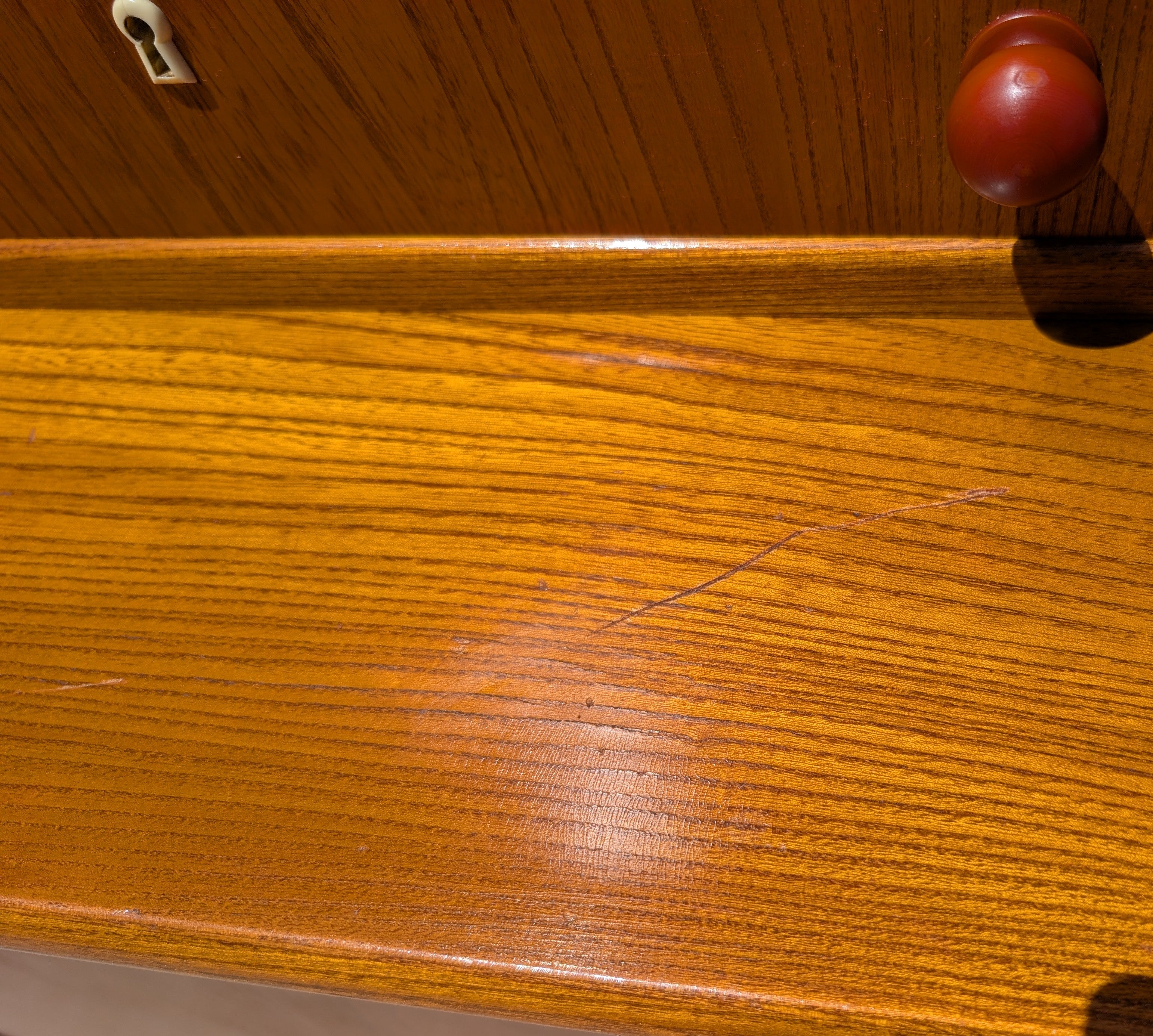 Swedish Oak and Elm Modern Sideboard
