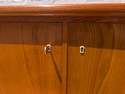 Swedish Oak and Elm Modern Sideboard