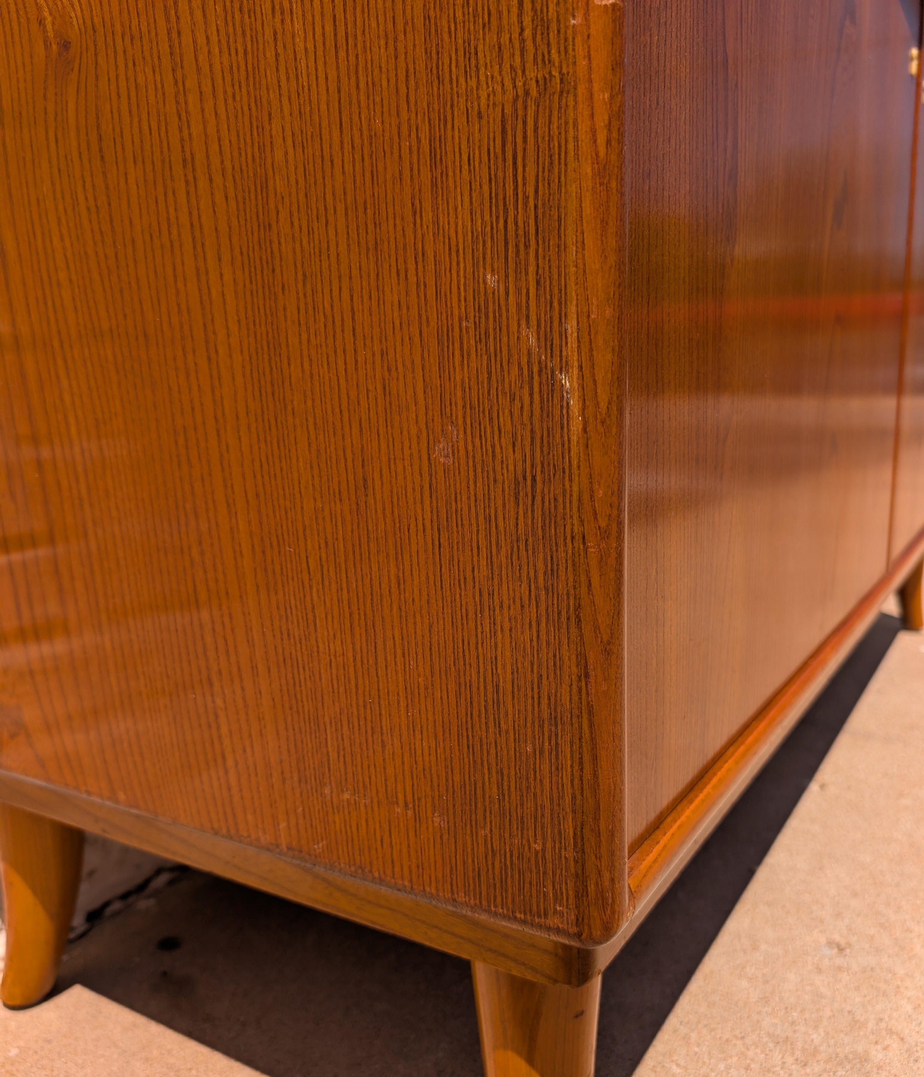 Swedish Oak and Elm Modern Sideboard