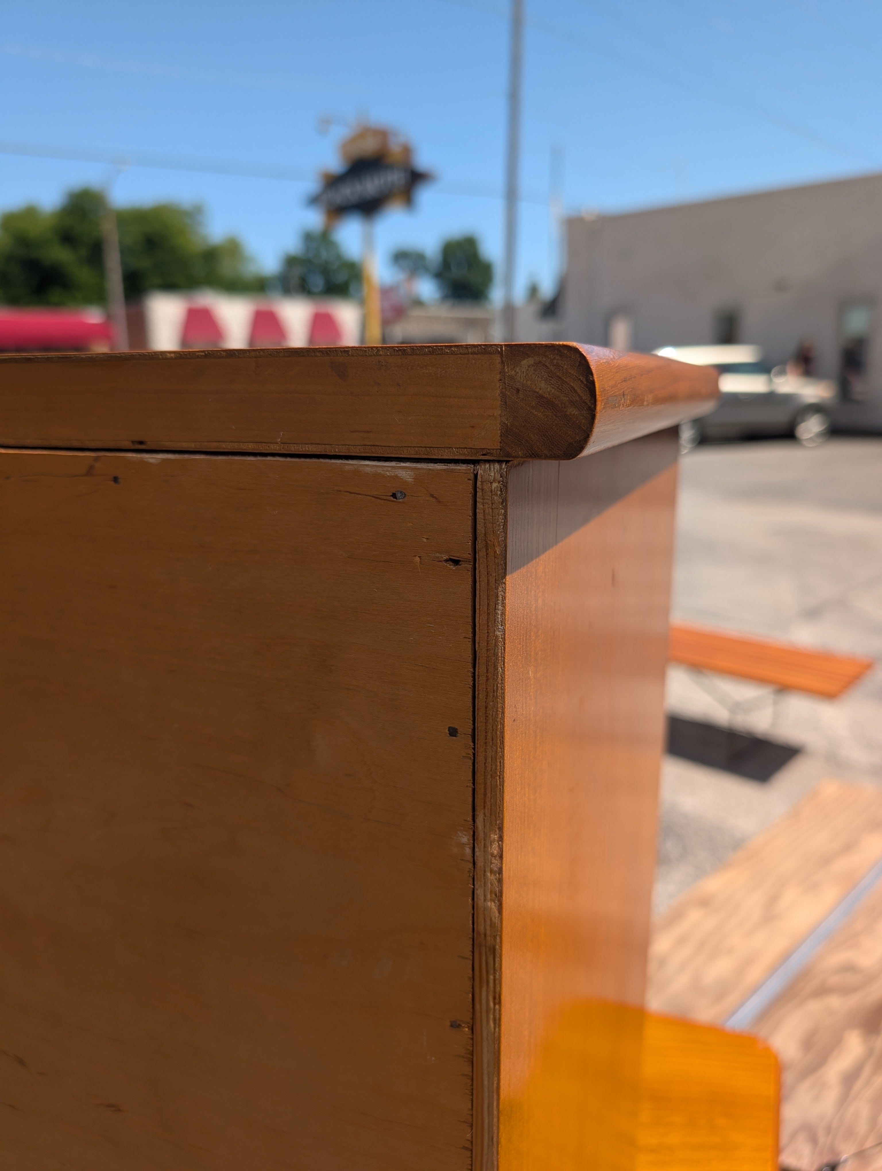 Swedish Oak and Elm Modern Sideboard