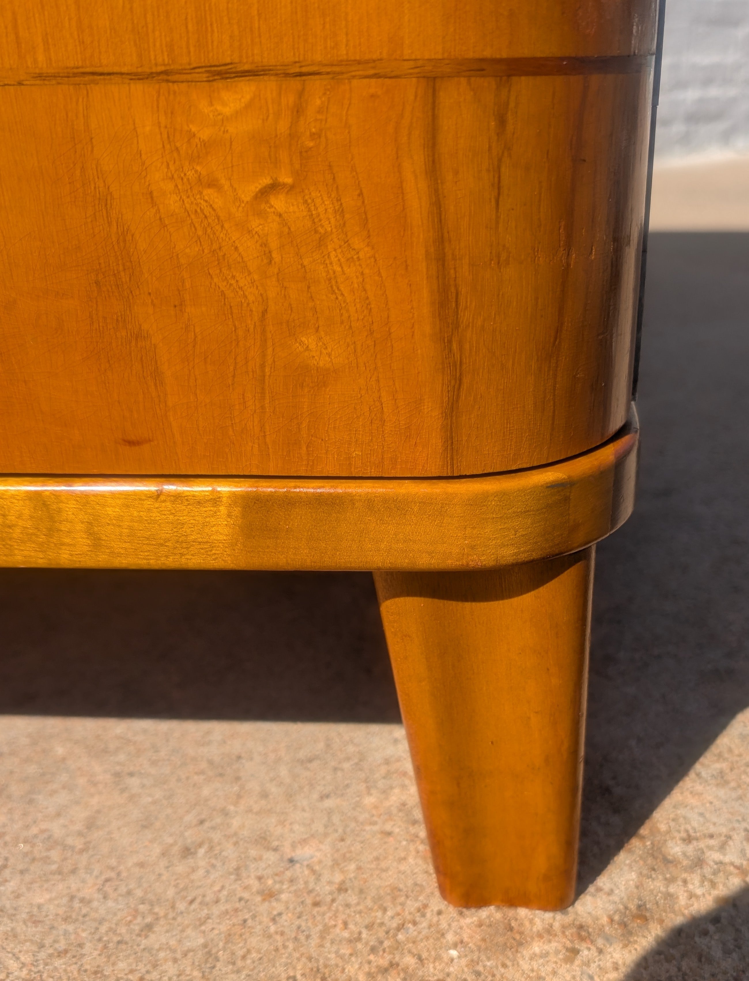 Modern Swedish Art Deco Birch and Elm Cabinet