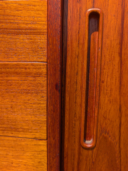 Mid Century Danish Modern Teak Credenza by Nils Jonsson for Troeds