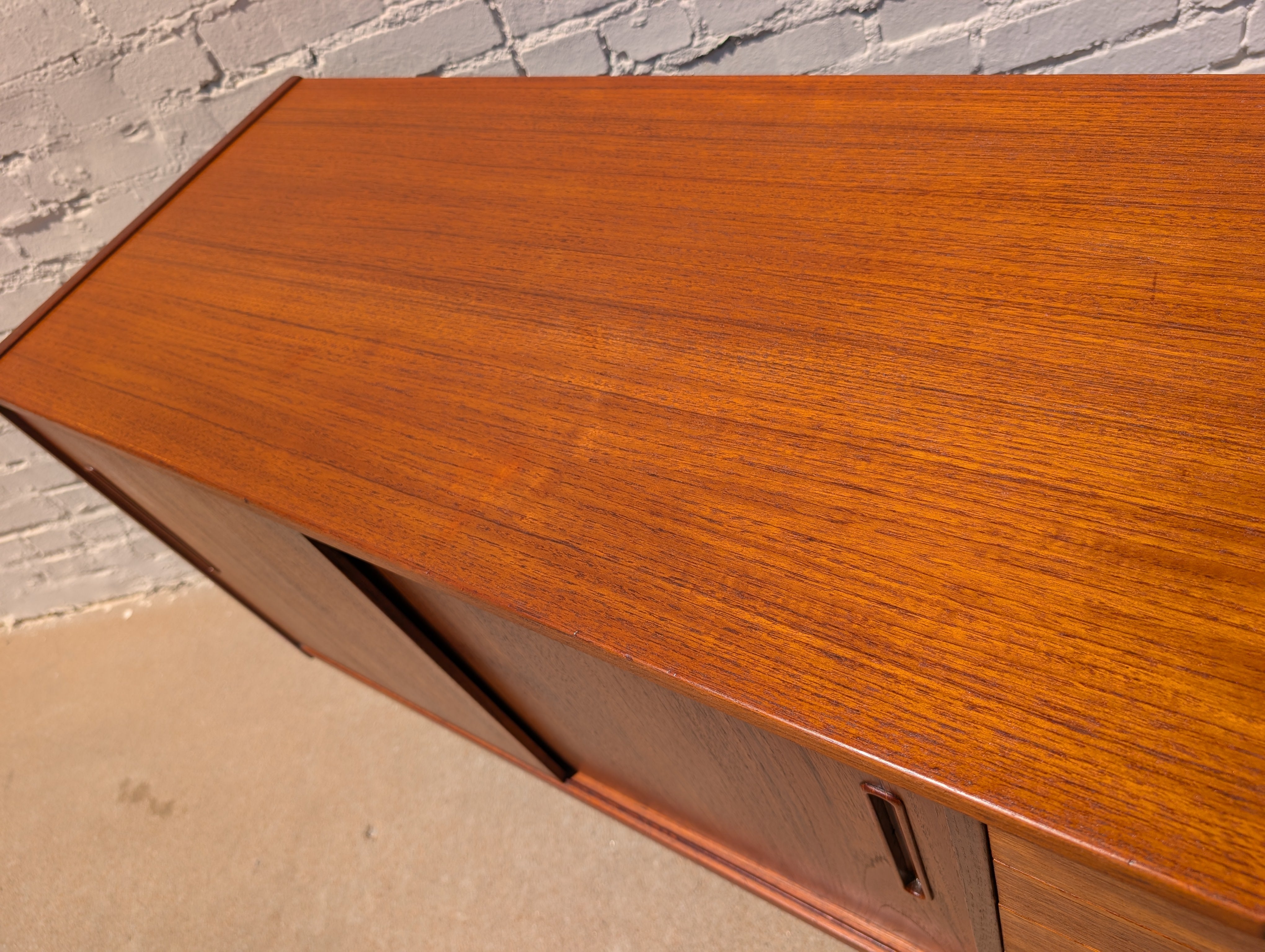 Mid Century Danish Modern Teak Credenza by Nils Jonsson for Troeds
