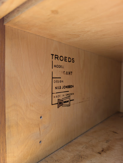 Mid Century Danish Modern Teak Credenza by Nils Jonsson for Troeds