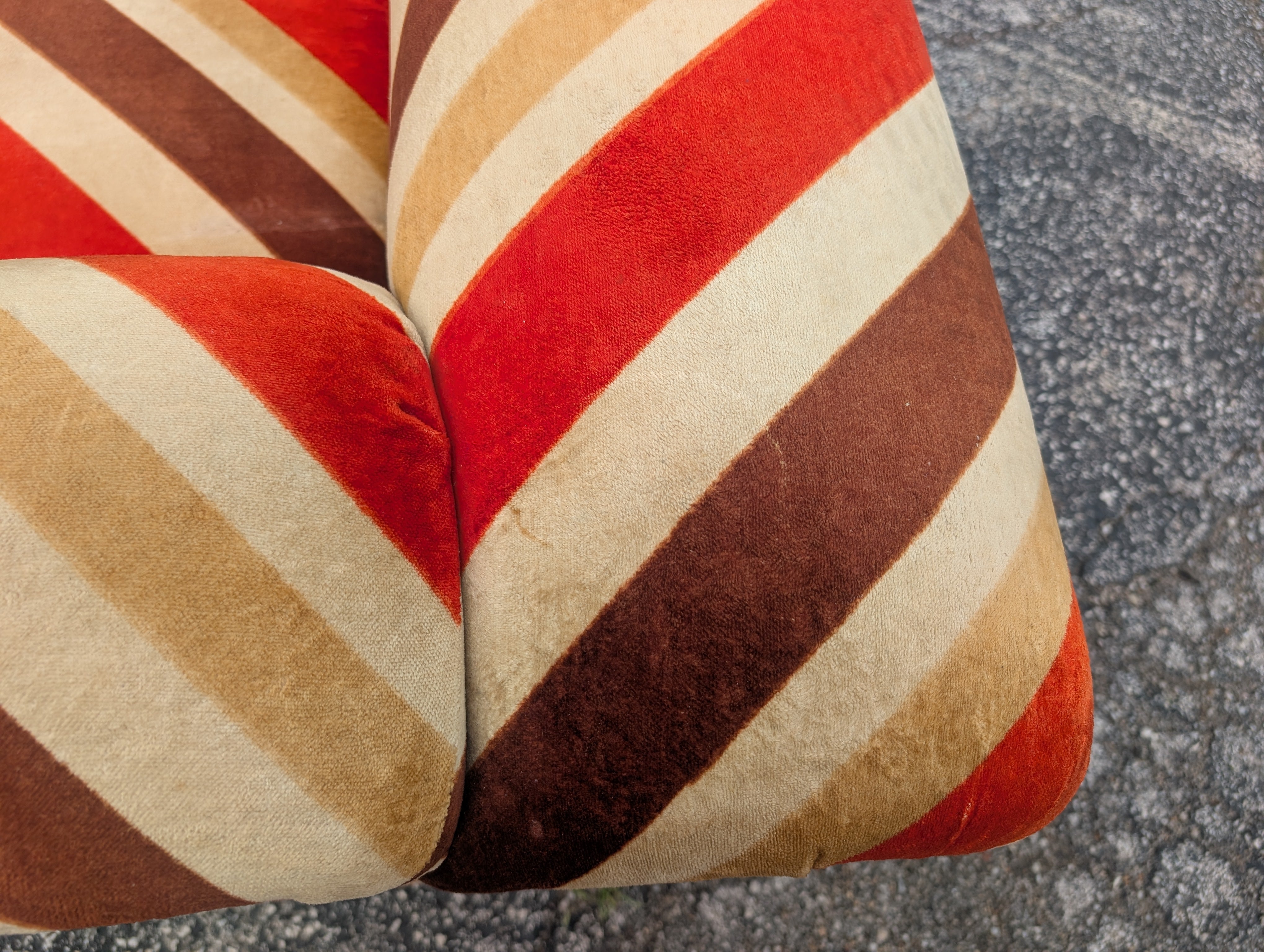 Mid Century Modern Schweiger Teddy Bear Sofa