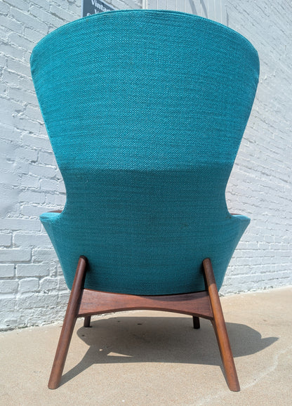 Mid Century Modern Adrian Pearsall Lounge Chair and Ottoman