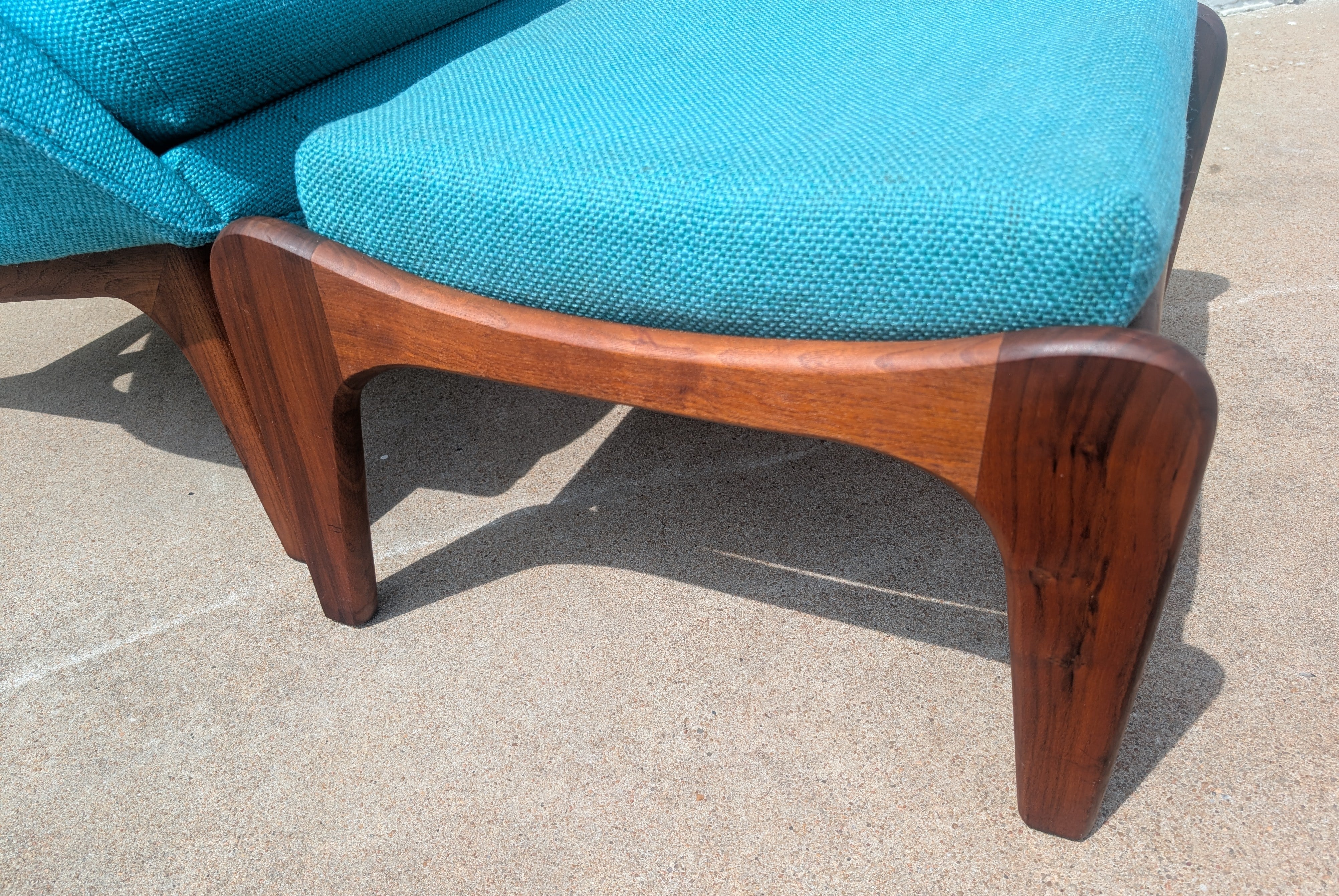 Mid Century Modern Adrian Pearsall Lounge Chair and Ottoman