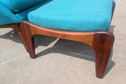 Mid Century Modern Adrian Pearsall Lounge Chair and Ottoman