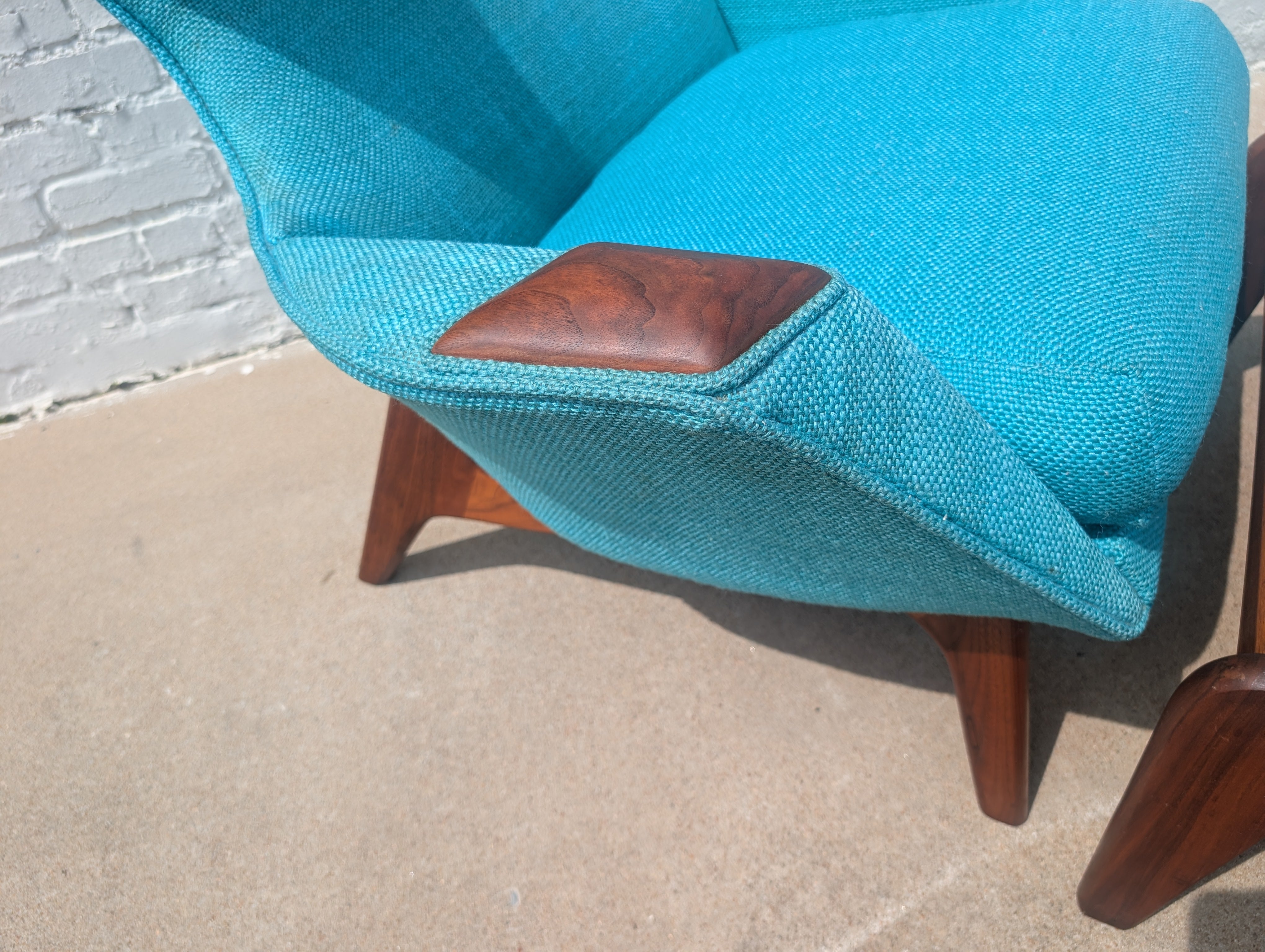 Mid Century Modern Adrian Pearsall Lounge Chair and Ottoman