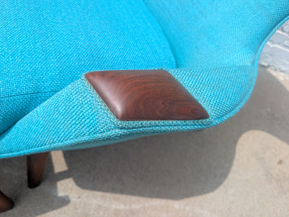 Mid Century Modern Adrian Pearsall Lounge Chair and Ottoman