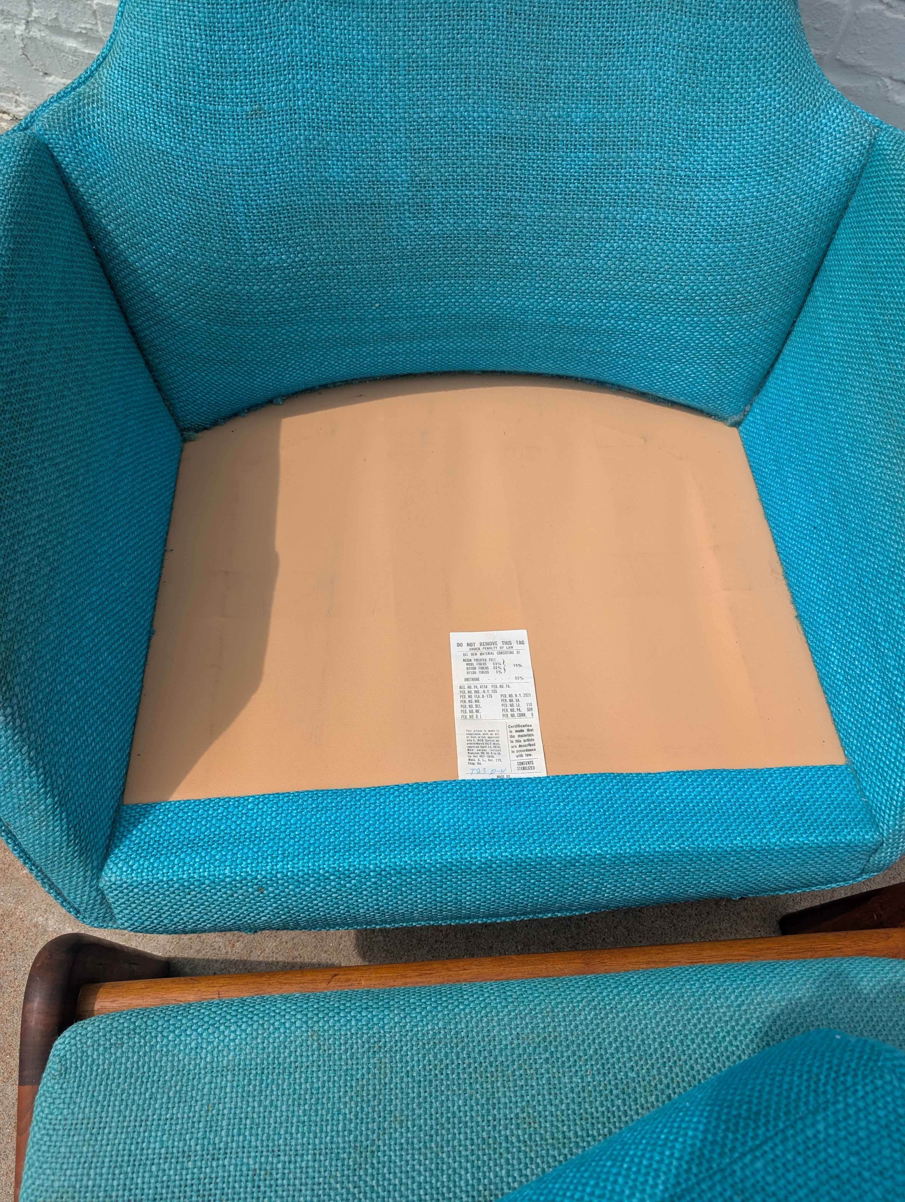 Mid Century Modern Adrian Pearsall Lounge Chair and Ottoman