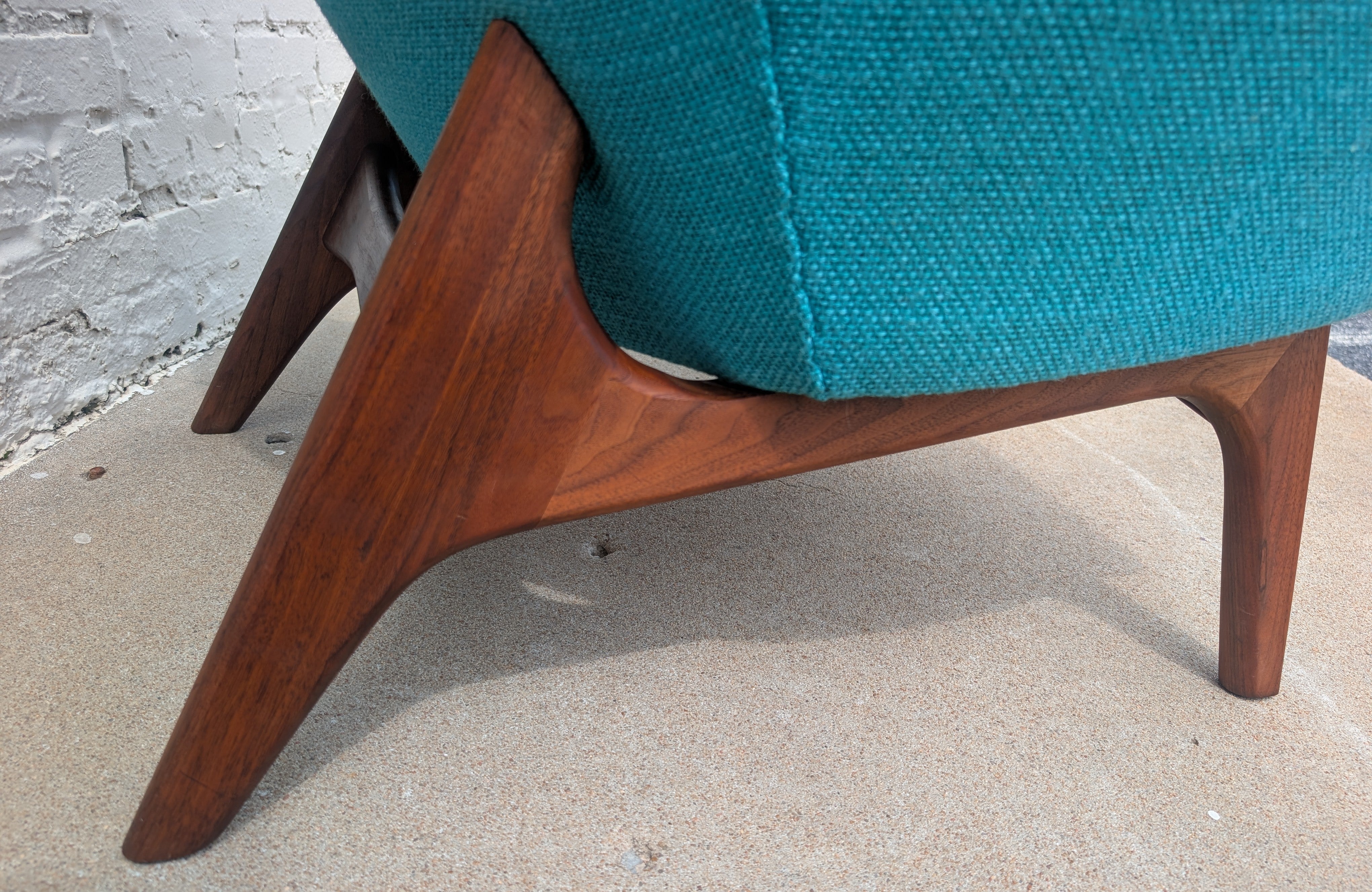 Mid Century Modern Adrian Pearsall Lounge Chair and Ottoman
