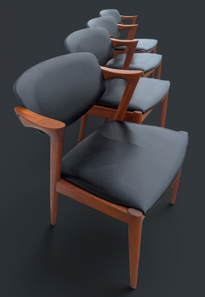 Mid Century Danish Modern Kai Kristiansen Dining Chairs